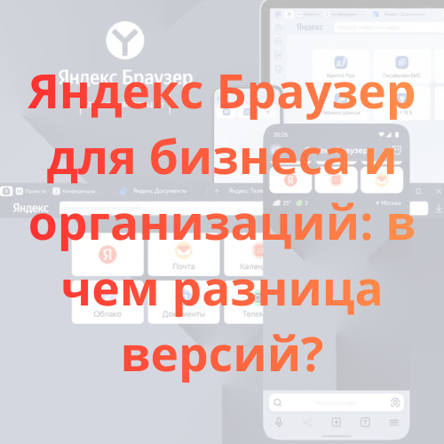 Яндекс Браузер для бизнеса и организаций в чем разница версий